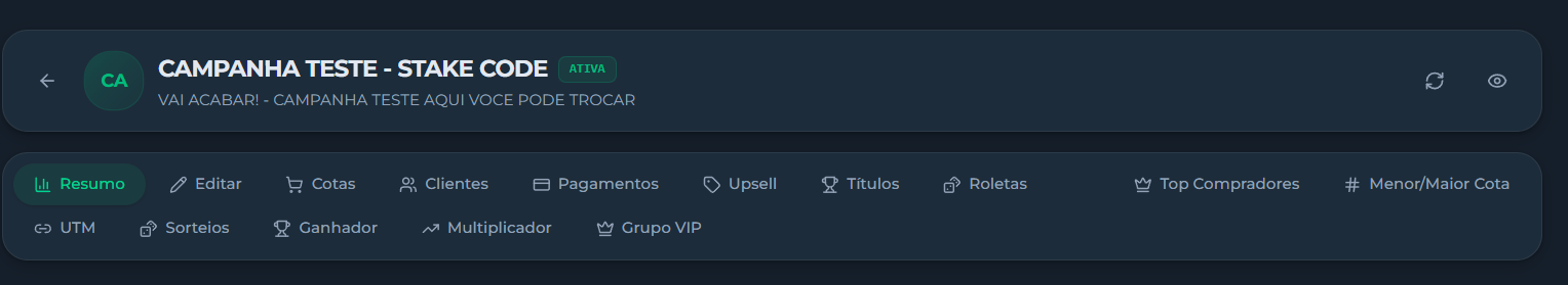 Opções